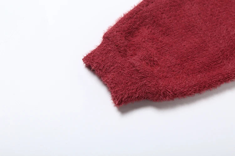 Swing Collar Christmas Party Hooded Hoodie Women Full Sleeve Plush Comfortable Leisure Fashion Sexy Simple Streetwear