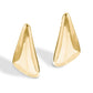 Vintage Punk Smooth Metal Stud Earrings Women Trend Goth Geometric Piercing Earrings Ear Jewelry Accessories Gift