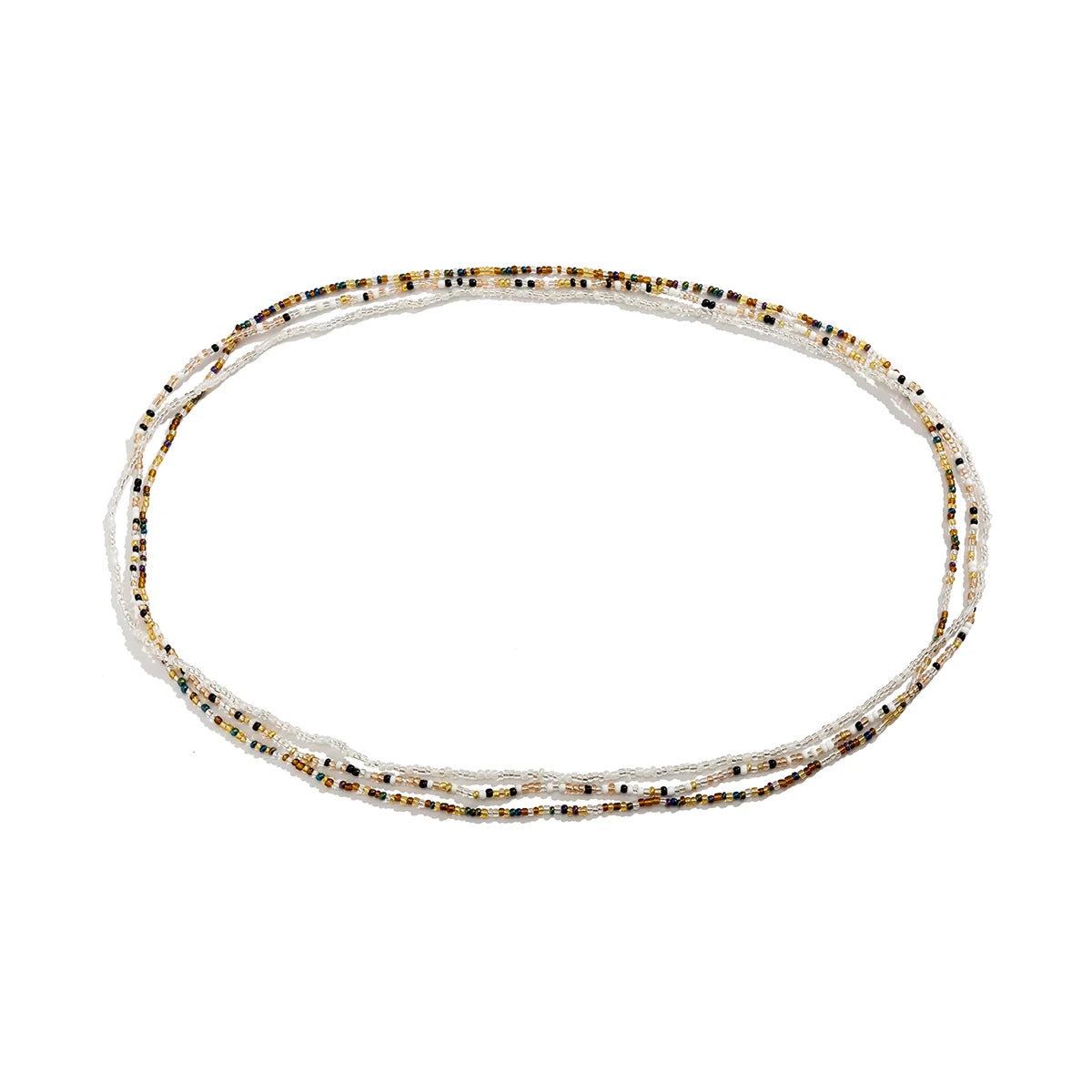 3Pcs Bohemia Waist Bead Belly Belt Chains for Women Wed Bridal Sexy Summer Bikini Elastic Body Jewelry Y2K Accessories