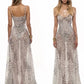 Leopard Print Maxi Dress Women Low-Neck Sleeveless See Through Skinny Beach Party Classic Summer Fashion Vestidos