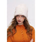 Y2K Casual Solid Color Stone Stacked Beanie For Women