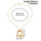 Vintage Irregular Square Pendant Necklace for Women Trendy Simple Adjustable Metal Long Chain Punk Jewelry Accessories