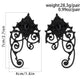 1Pair Gothic Punk Black Hollow Ear Cuff Earrings for Women Vintage Elf Fairy Clip Earrring Halloween Jewelry Accessories Gift