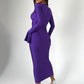Elegant Hollow Out Sexy Maxi Dress For Women Spring New V Neck Long Flare Sleeve Bodycon Club Party Evening Dress