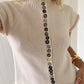 Women Turtleneck Knit Vest Colorful Button Sleeveless Sweater Top Y2K Cropped Knitwear Short Sleeve Cardigan Casual