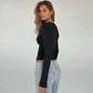 Solid Color Basic Casual Autumn Tops 2025 Fashion Clothes for Woman V Neck Long Sleeve T Shirts