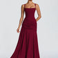 Off-shoulder Backless Sexy Maxi Dress Women Elegant Strapless Sleeveless Bodycon Ruched Club Party Long Dresses Female