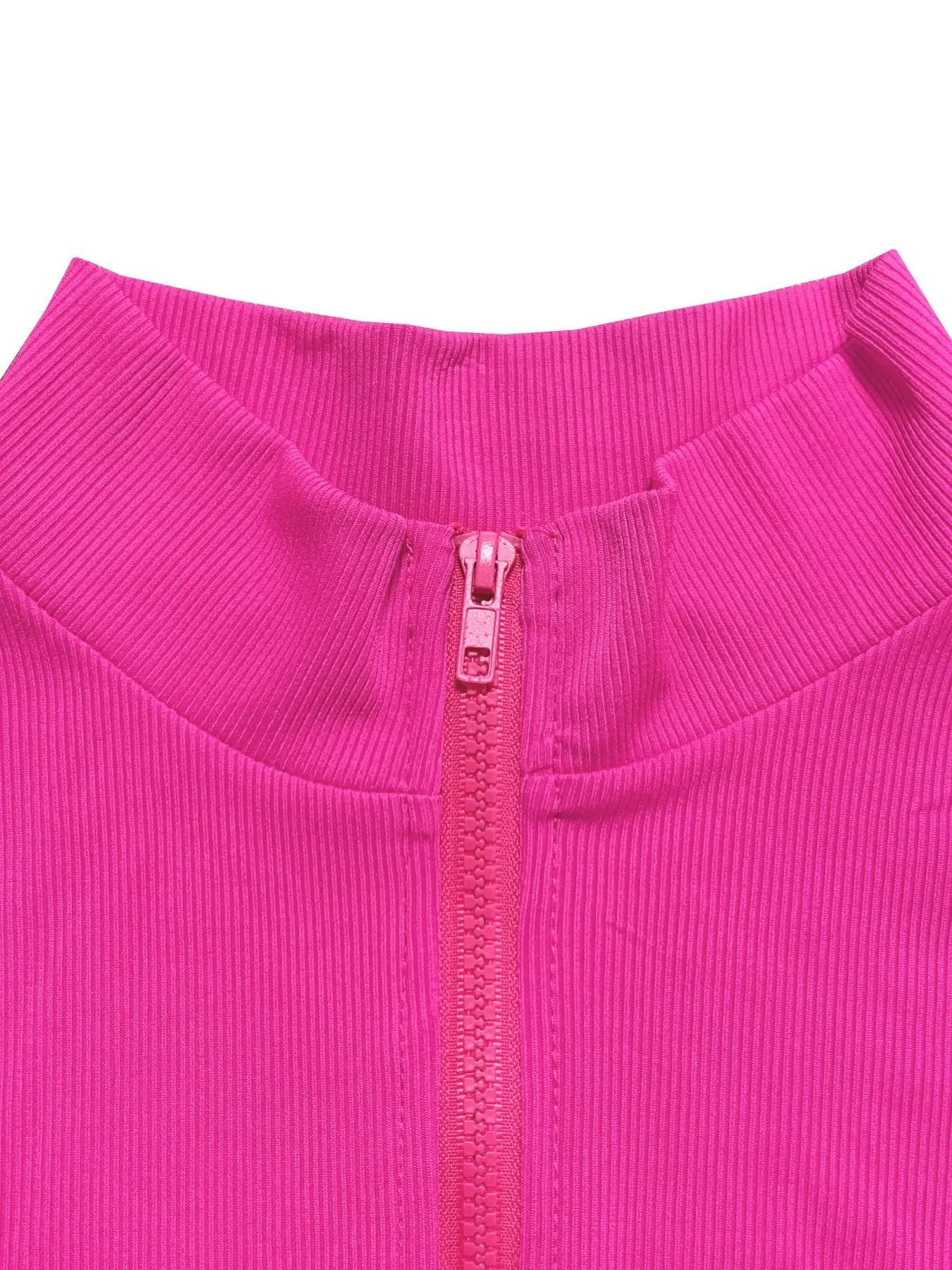 Ribbed Casual 2 Piece Set Women Zip Cardigan Short Sleeve Crop Tops+Ruched Ruffles Skirt Daily Simple Fashion Outfits