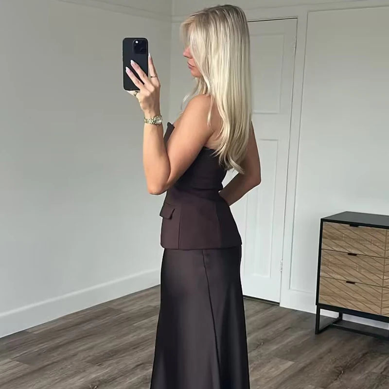 Off Shoulder Tube Top Women Sexy Strapless Crop Top Woman Fashion Backless Short Tops for Women Spring Bustier Vest Top