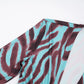 Abstract Printed Fitted Dress for Woman Autumn Winter 2026 Drawstring Deep V Neck Long Sleeve Mini Dresses