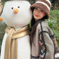 Sweet Striped Color Block Warm Plush Bucket Hat For Women