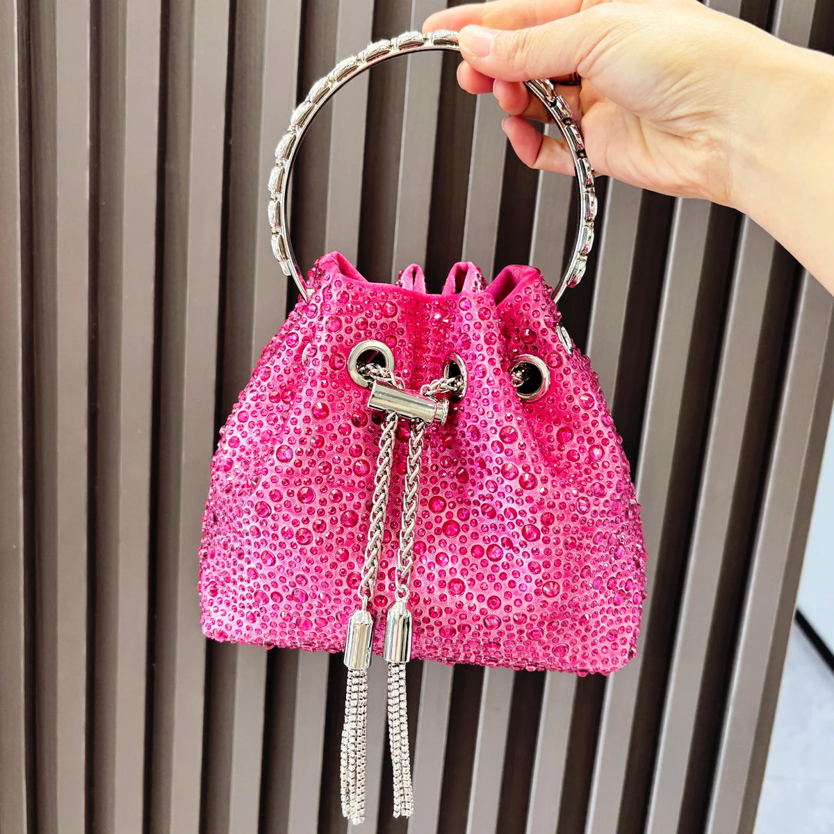 Rhinestones Evening clutch Bag Purses and handbag luxury Designer shoulder bag Shiny Crystal Clutch purse bucket bag