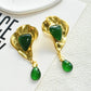 Exaggerated Metal Geometric Water Drop Dangle Earrings for Women Jewelry Gorgeous Fashion Show Statement Earrings Accessories