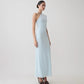 One Shoulder Asymmetric Maxi Dress with Hardware Elegant Black Party Dresses for Woman