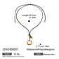 Trendy Stainless Steel Waterproof Irregular Geometric Metal Wax Rope Necklace Gold Silver For Women Jewelry Gift