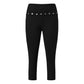 Women Y2K Low Waist Fold Over Capri Leggings with Button Detail Slim Fit Cropped Pants Streetwear Casual Summer Outfits