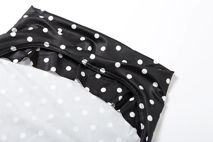 Polka Dot Print Tank Tops Women Halter Backless Skinny Sexy Summer Trend Hottie Street Midnight Coquette Party Vest