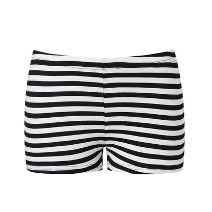 hirigin Women Low Waist Striped Mini Shorts Stretch Slim Fit Booty Shorts Y2K Casual Summer Streetwear Workout Lounge Shorts