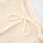 Hollow Knitted Twisted Low Waisted Skirt Beach Vacation Style Sexy Split Long Skirts Women Clothing
