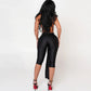 Sexy Women Bodycon Jumpsuit Solid Color Sleeveless Deep V Halter Neck Backless Bodysuit Midnight Activity Slim Playsuits