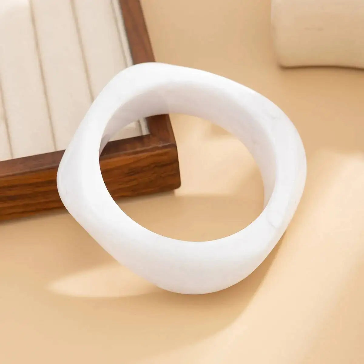 3 Styles Creative Irregular Acrylic Resin Wide Bangle Women Kpop Fashion Stackable Couple Charm Bracelet Steampunk Jewelry