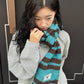 2025 Winter New Arrivals Y2K Stripe Neck Warmer Accessory For Woman