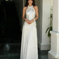 Sequin Maxi Dress Women o-Neck Sleeveless Patchwork Folds Skinny Chic Vacation Summer Wedding Party Fashion Vestidos