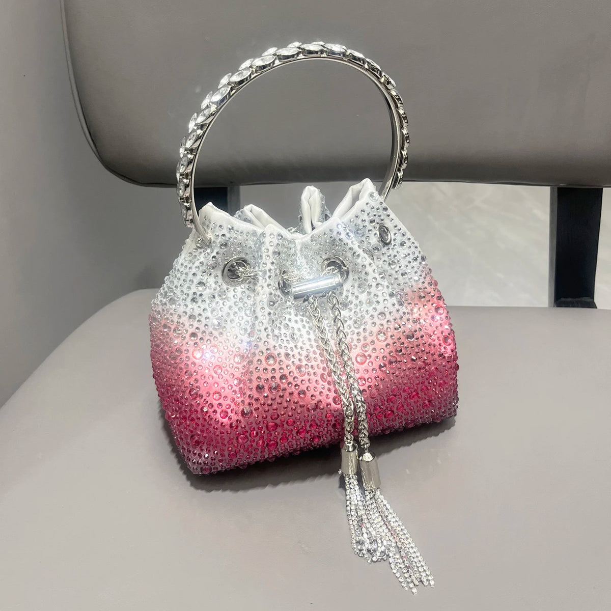 Rhinestones Evening clutch Bag Purses and handbag luxury Designer shoulder bag Shiny Crystal Clutch purse bucket bag