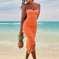 Lace Spaghetti Strap Bodycon Maxi Dress Women Robe New Patchwork Strapless Sleeveless Backless Sexy Club Party Dress