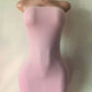 Sexy Hottie Dress Women Fashion Classic Chic Sleeveless Stretch Skinny Wild Party Club Street Peach Hip Mini Bodycon