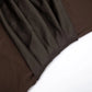 Draped Long Sleeve Slit Maxi Dresses for Woman Party Evening Elegant Dress Brown Burgundy