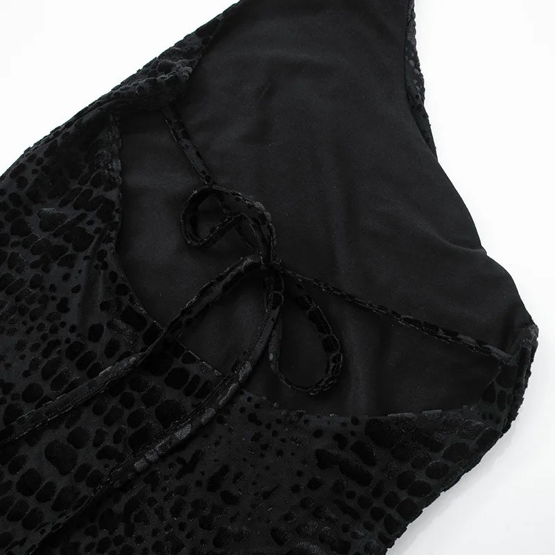 Backless Halter Neck Mini Dresses Summer 2025 Black Club Dress Women Sexy Outfits