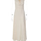 Cowl Neck Backless Sexy Midi Dress Women Elegant Ruched Waist Bodycon Long Evening Club Party Dress Female Gown