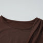 Long Sleeve Draped Short Dresses Fall Woman Clothes Fashion Sexy Brown Birthday Dress