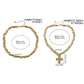 2Pcs/Set Creative Irregular CCB Beads Chain for Men Trendy Goth Cross Jesus Pendant Choker Grunge Jewelry Steampunk New