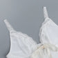 Y2k White Tank Top for Women Summer Lace Trim Bow Tie Deep V Backless Tanks & Camis Coquette Crop Tops