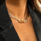 Unique Twisted Chunky Flat Snake Chain Necklace for Women Sexy Vintage Clavicle Choker Grunge Jewelry Gift Bijoux 2022