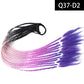 Synthetic Colored Braided Ponytail Hair Extension Rainbow Color Braids Pony Tail With Elastic Band Girl's Pigtail