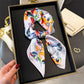 70*70cm Design Print Scarf Women Silk Scarves Bandana Hijab Neckerchief Shawl Kerchief Hair Band Foulard Luxury