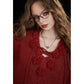 Y2K Design Loose Solid 3D Rose Drawstring Tie Sweater For Women