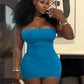 Sexy Hottie Dress Women Fashion Classic Chic Sleeveless Stretch Skinny Wild Party Club Street Peach Hip Mini Bodycon