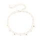 2Pcs/Set Boho Minimalism Waist Beads Chain for Women Summer Bikinis Vintage Geometric Sequins Belly Belt Body Jewelry