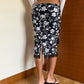 Back Slit Tassel Skirt Women Floral Print Elastic Waist Elegant Office Style Daily Summer Fashion Party Chic Streetwear