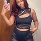 Sexy Hollow Playsuits Women Mesh Jacquard Patchwork Irregular Stretch Sleeveless Skinny Midnight Club Party Rompers