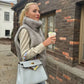 Woman Vests Luxury Faux Fur Warm Fluffy Turtleneck Buckle-down Sleeveless Top Coat Jacket Winter Clothes