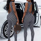 Sexy Backless Jumpsuit Women Trend Polka Dot Print Sleeveless Square Collar Skinny Coquette Midnight Club Streetwear