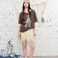 Polka Dot Irregular Hem Skirt, High-Waisted Flowy A-Line Mini Skirt