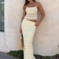 Chiffon Lace Sexy Skirt Two Piece Sets Women Halter Crop Tops And Maxi Skirt Ladies Fashion Woman Long Dress Set