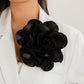 20CM Exaggerated Multilayer Satin Rose Flower Brooch for Women Wed Bridal Elegant Party Pin Jewelry Accessories Gift