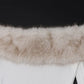 Faux Fur Collar Off Shoulder Long Sleeve Tees White Rib Crop Tops Streetwear Tshirts Y2k Woman Clothes